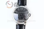 Cartier Ballon Bleu AF 1:1 Best Edition SS 42mm Crocodile leather Strap A2892