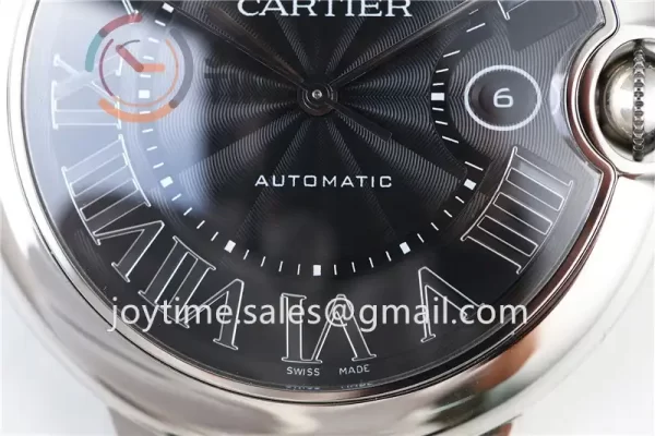 Cartier Ballon Bleu AF 1:1 Best Edition SS 42mm Crocodile leather Strap A2892