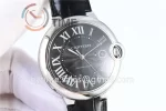 Cartier Ballon Bleu AF 1:1 Best Edition SS 42mm Crocodile leather Strap A2892