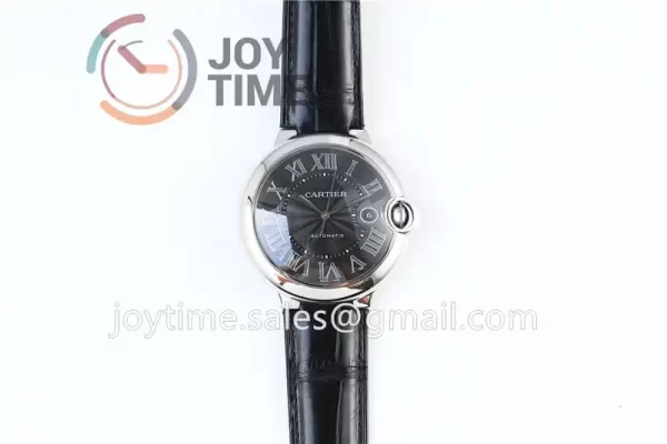 Cartier Ballon Bleu AF 1:1 Best Edition SS 42mm Crocodile leather Strap A2892