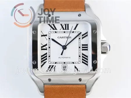 Cartier Santos de Cartier V6F 1:1 Best Edition SS 40mm Leather Strap A1847