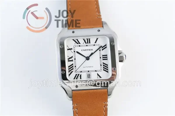 Cartier Santos de Cartier V6F 1:1 Best Edition SS 40mm Leather Strap A1847