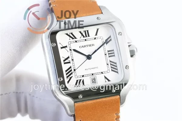 Cartier Santos de Cartier V6F 1:1 Best Edition SS 40mm Leather Strap A1847