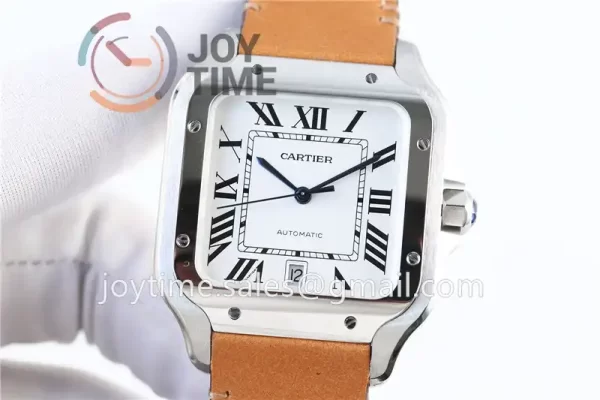 Cartier Santos de Cartier V6F 1:1 Best Edition SS 40mm Leather Strap A1847