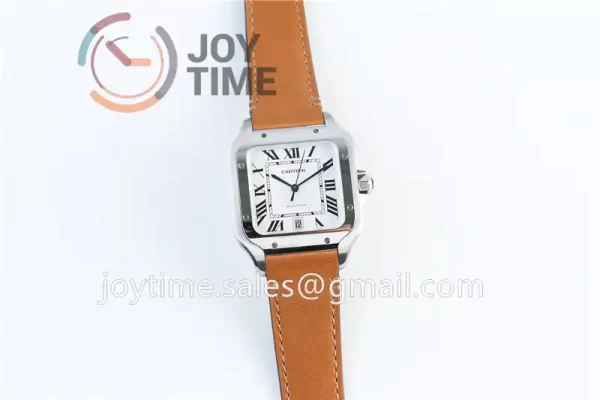 Cartier Santos de Cartier V6F 1:1 Best Edition SS 40mm Leather Strap A1847