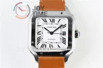 Cartier Santos de Cartier V6F 1:1 Best Edition SS 35mm Leather Strap A1847