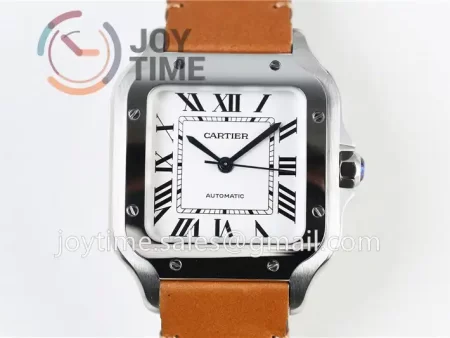 Cartier Santos de Cartier V6F 1:1 Best Edition SS 35mm Leather Strap A1847