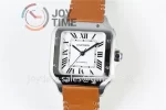 Cartier Santos de Cartier V6F 1:1 Best Edition SS 35mm Leather Strap A1847