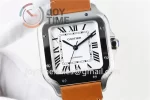 Cartier Santos de Cartier V6F 1:1 Best Edition SS 35mm Leather Strap A1847