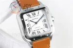 Cartier Santos de Cartier V6F 1:1 Best Edition SS 35mm Leather Strap A1847