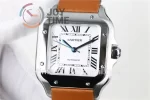 Cartier Santos de Cartier V6F 1:1 Best Edition SS 35mm Leather Strap A1847