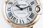 Cartier Ballon Bleu V6F 1:1 Best Edition SS 33mm RG Bezel SS/RG Bracelet NH05A