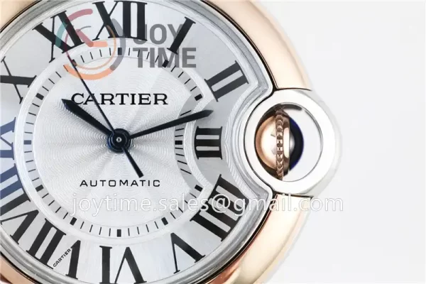 Cartier Ballon Bleu V6F 1:1 Best Edition SS 33mm RG Bezel SS/RG Bracelet NH05A