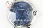 Cartier Ballon Bleu V6F 1:1 Best Edition SS 42mm Alligator Leather Strap A1847