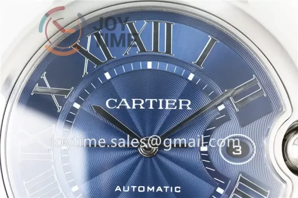 Cartier Ballon Bleu V6F 1:1 Best Edition SS 42mm Alligator Leather Strap A1847