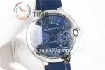 Cartier Ballon Bleu V6F 1:1 Best Edition SS 42mm Alligator Leather Strap A1847