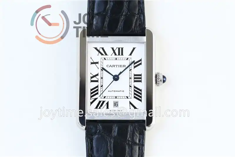 Cartier Ballon Tank Solo AF 1:1 Best Edition SS 31mm Alligator Leather Strap Miyota9015