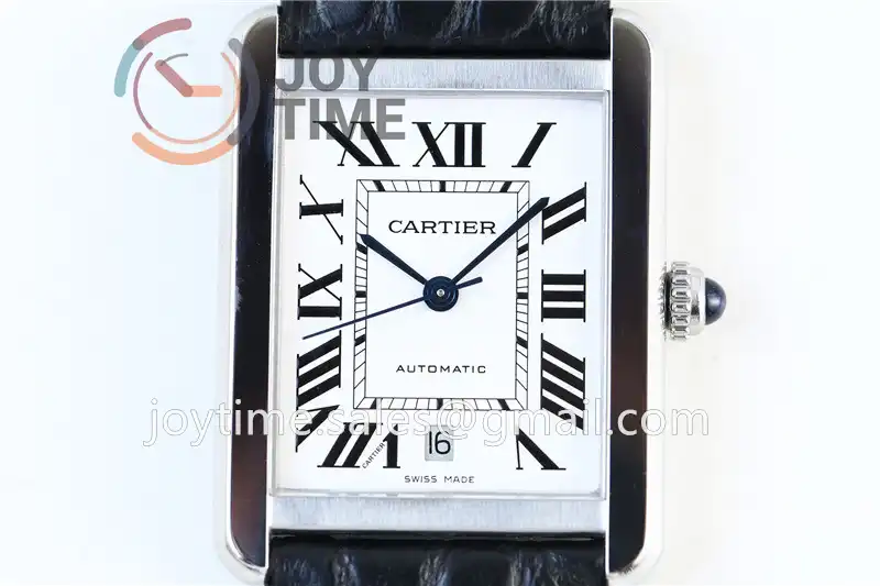 Cartier Ballon Tank Solo AF 1:1 Best Edition SS 31mm Alligator Leather Strap Miyota9015