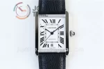 Cartier Ballon Tank Solo AF 1:1 Best Edition SS 31mm Alligator Leather Strap Miyota9015