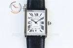 Cartier Ballon Tank Solo AF 1:1 Best Edition SS 31mm Alligator Leather Strap Miyota9015