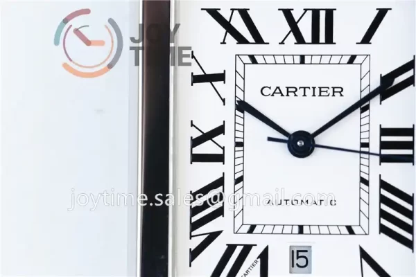 Cartier Ballon Tank Solo AF 1:1 Best Edition SS 31mm Alligator Leather Strap Miyota9015