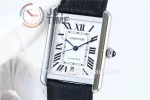 Cartier Ballon Tank Solo AF 1:1 Best Edition SS 31mm Alligator Leather Strap Miyota9015