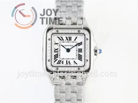 Cartier Ballon Panthère Ladies K11 1:1 Best Edition SS 22mm Diamond Bezel SS Bracelet Quartz