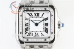 Cartier Ballon Panthère Ladies K11 1:1 Best Edition SS 22mm Diamond Bezel SS Bracelet Quartz