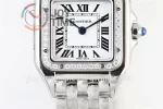 Cartier Ballon Panthère Ladies K11 1:1 Best Edition SS 22mm Diamond Bezel SS Bracelet Quartz