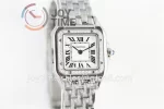 Cartier Ballon Panthère Ladies K11 1:1 Best Edition SS 22mm Diamond Bezel SS Bracelet Quartz