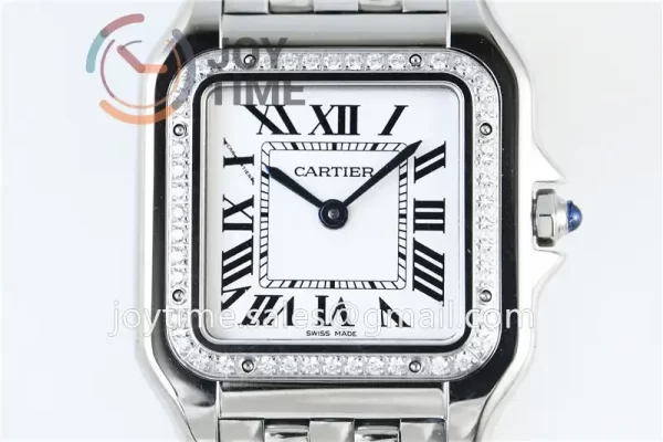 Cartier Ballon Panthère Ladies K11 1:1 Best Edition SS 27mm Diamond Bezel SS Bracelet Quartz