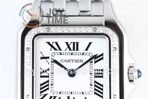 Cartier Ballon Panthère Ladies K11 1:1 Best Edition SS 27mm Diamond Bezel SS Bracelet Quartz