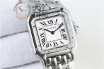 Cartier Ballon Panthère Ladies K11 1:1 Best Edition SS 27mm Diamond Bezel SS Bracelet Quartz