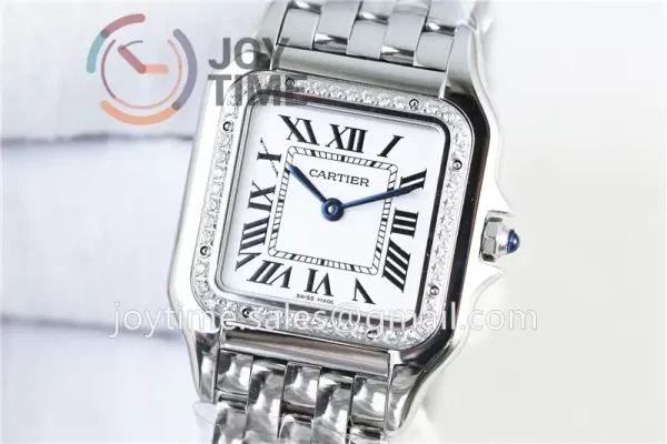 Cartier Ballon Panthère Ladies K11 1:1 Best Edition SS 27mm Diamond Bezel SS Bracelet Quartz