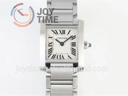 Cartier Ballon Tank Francaise Ladies K11 1:1 Best Edition SS 20.3mm SS Bracelet Quartz