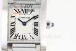 Cartier Ballon Tank Francaise Ladies K11 1:1 Best Edition SS 20.3mm SS Bracelet Quartz