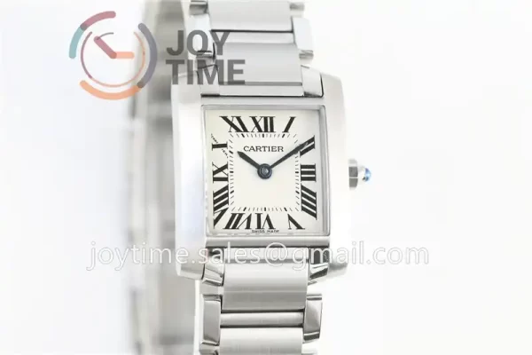 Cartier Ballon Tank Francaise Ladies K11 1:1 Best Edition SS 20.3mm SS Bracelet Quartz