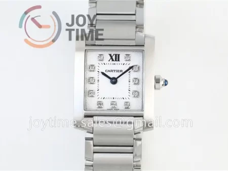 Cartier Ballon Tank Francaise Ladies K11 1:1 Best Edition SS 20.3mm SS Bracelet Quartz