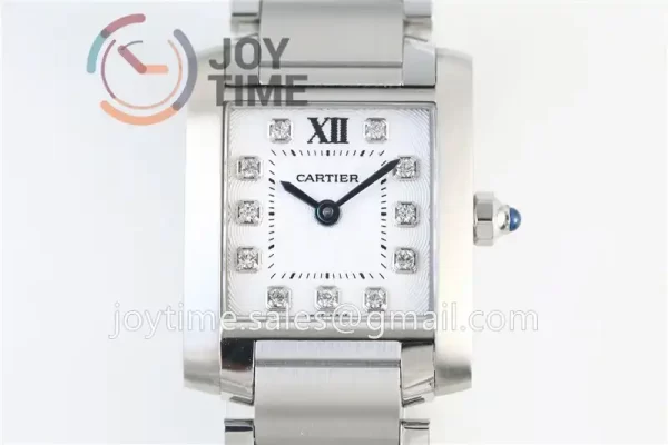 Cartier Ballon Tank Francaise Ladies K11 1:1 Best Edition SS 20.3mm SS Bracelet Quartz