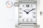 Cartier Ballon Tank Francaise Ladies K11 1:1 Best Edition SS 20.3mm SS Bracelet Quartz