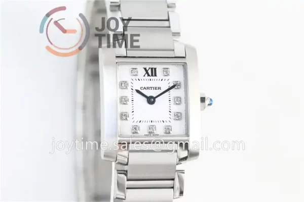 Cartier Ballon Tank Francaise Ladies K11 1:1 Best Edition SS 20.3mm SS Bracelet Quartz