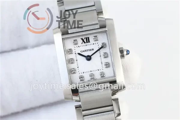 Cartier Ballon Tank Francaise Ladies K11 1:1 Best Edition SS 20.3mm SS Bracelet Quartz