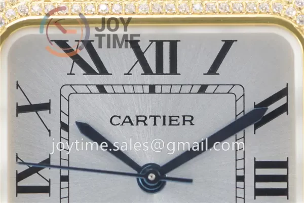 Cartier Santos de Cartier BVF 1:1 Best Edition YG 35mm Diamond Bezel YG Bracelet A1847