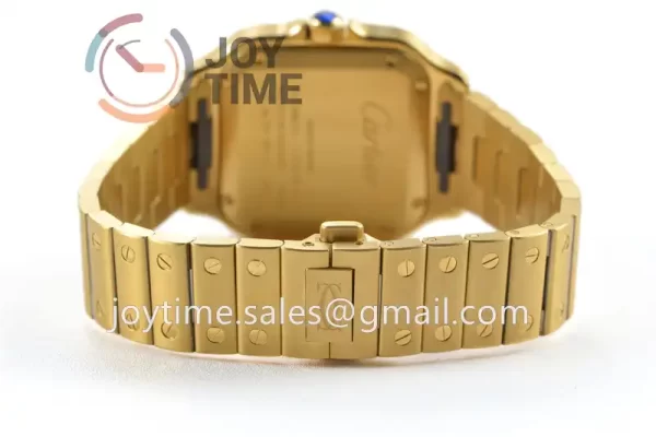 Cartier Santos de Cartier BVF 1:1 Best Edition YG 35mm Diamond Bezel YG Bracelet A1847