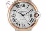 Cartier Ballon Bleu V6F 1:1 Best Edition SS 36mm RG Bezel SS/RG Bracelet NH05A