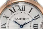 Cartier Ballon Bleu V6F 1:1 Best Edition SS 36mm RG Bezel SS/RG Bracelet NH05A