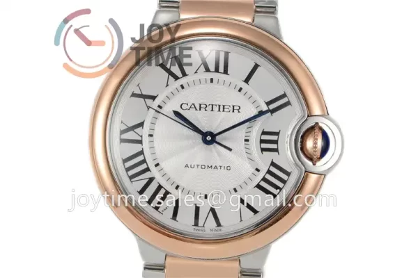 Cartier Ballon Bleu V6F 1:1 Best Edition SS 36mm RG Bezel SS/RG Bracelet NH05A