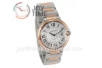 Cartier Ballon Bleu V6F 1:1 Best Edition SS 36mm RG Bezel SS/RG Bracelet NH05A