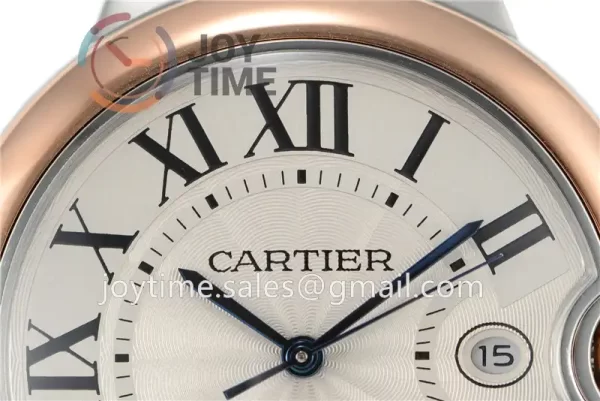 Cartier Ballon Bleu V6F 1:1 Best Edition SS 42mm RG Bezel SS/RG Bracelet A2824