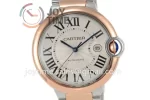 Cartier Ballon Bleu V6F 1:1 Best Edition SS 42mm RG Bezel SS/RG Bracelet A2824